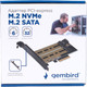 Миниатюра изображения товара Адаптер для SSD диска Gembird MF-PCIE-NVME-SATA