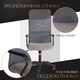 Миниатюра изображения товара Кресло офисное Tetchair Practic флок/кожзам (серый)