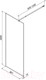 Миниатюра изображения товара Душевая стенка AM.PM Func 80x200 / W84WI-80-F1-BTE (черный/прозрачное стекло)