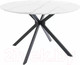 Миниатюра изображения товара Обеденный стол Signal Aster 120 (белый мрамор/черный матовый)