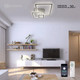 Миниатюра изображения товара Люстра Estares Triplex Square 124W 3S-APP-596x596x146-WHITE/WHITE-220-IP20