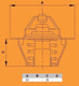 Миниатюра изображения товара Термостат автомобильный Vernet-Calorstat TH5076.88J