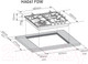 Миниатюра изображения товара Газовая варочная панель ZORG HAG61 FDW BL
