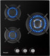 Миниатюра изображения товара Газовая варочная панель Weissgauff HGG 451 BGh Nano Glass