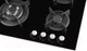 Миниатюра изображения товара Газовая варочная панель Weissgauff HGG 640 BG Nano Glass