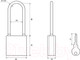 Миниатюра изображения товара Замок навесной Palladium 303F-40L