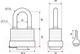 Миниатюра изображения товара Замок навесной Palladium 905WP-40