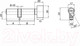 Миниатюра изображения товара Цилиндровый механизм замка Palladium ZN 60 C BK AB (античная бронза)