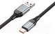 Миниатюра изображения товара Кабель Hoco U128 2в1 USB/Type-C to Type-C (черный)