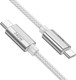Миниатюра изображения товара Кабель Hoco U134 Type-C to Type-C (1.8м, серый)