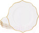 Миниатюра изображения товара Набор тарелок Lenardi Magnolia Gold 205-577 (6шт)
