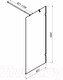 Миниатюра изображения товара Душевая стенка AM.PM X-Joy 80x195 / W94WI-80-F1-MTE (хром матовый/прозрачное стекло)