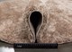 Миниатюра изображения товара Коврик Radjab Carpet Паффи Шагги Овал P001A / 6349RK (0.8x1.5, Beige)
