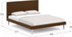 Миниатюра изображения товара Двуспальная кровать Moon Family 1256 / MF008816