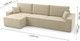 Миниатюра изображения товара Диван угловой Mio Tesoro Бриз левый (Velutto 04)