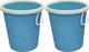 Миниатюра изображения товара Корзина для бумаг No Brand 5220 7л (2шт, голубой)