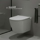 Миниатюра изображения товара Унитаз подвесной Saniteco KW-9003W Rimles (безободковый)