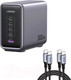 Миниатюра изображения товара Зарядное устройство сетевое Ugreen Nexode CD333 300W 5-Port PD GaN Fast Charger EU / 90903B (черный)
