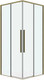 Миниатюра изображения товара Душевая дверь Grossman Galaxy 80x195 / 1/2.K33.01.80.32.00 (золото сатин/прозрачное стекло)