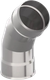 Миниатюра изображения товара Поворот дымохода UMKPRO 135 ф200 AISI 439/1.0мм тип-2