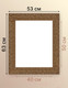 Миниатюра изображения товара Рамка Декарт 40x50 8Л2577 (золото)