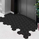 Миниатюра изображения товара Коврик грязезащитный Shahintex Практик Соты антискользящий 80x120 / 846825 (черный гранит 03)