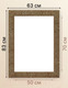 Миниатюра изображения товара Рамка Декарт 50x70 8Л2586 (золото/бронзовый)