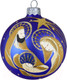 Миниатюра изображения товара Шар новогодний Декарт Рождество 8Ш0095 (8см, синий)