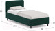 Миниатюра изображения товара Односпальная кровать Moon Family 1253 / MF008482