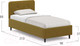 Миниатюра изображения товара Односпальная кровать Moon Family 1253 / MF008492