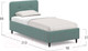 Миниатюра изображения товара Односпальная кровать Moon Family 1253 / К004675