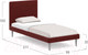 Миниатюра изображения товара Односпальная кровать Moon Family 1256 / MF008828