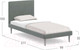 Миниатюра изображения товара Односпальная кровать Moon Family 1256 / MF008843