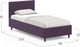 Миниатюра изображения товара Односпальная кровать Moon Family 1259 / MF009147