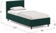 Миниатюра изображения товара Односпальная кровать Moon Family 1259 / MF009167