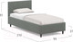 Миниатюра изображения товара Односпальная кровать Moon Family 1259 / MF009187