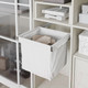 Миниатюра изображения товара Корзина выдвижная для шкафа Starax S-6793-W (белый)