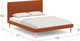 Миниатюра изображения товара Полуторная кровать Moon Family 1256 / MF008794
