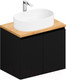 Миниатюра изображения товара Тумба под умывальник ЗОВ Монови 80 / M80LG0LG-HPL38T (туя/антрацит)