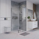 Миниатюра изображения товара Душевой уголок Niagara 90x90x195 / NG-65-9CH-CH90-34 (хром/шиншилла стекло)