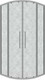 Миниатюра изображения товара Душевой уголок Grossman Cosmo 80x80x195 / 301.K33.02.8080.10.02 (хром/шиншилла стекло)