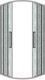 Миниатюра изображения товара Душевой уголок Grossman Cosmo 80x80x195 / 301.K33.02.8080.10.02 (хром/шиншилла стекло)