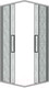 Миниатюра изображения товара Душевой уголок Grossman Cosmo 80x80x195 / 300.K33.02.8080.10.02 (хром/шиншилла стекло)