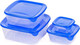 Миниатюра изображения товара Набор контейнеров Curver Fresh&Go / 08927-139-00 (4шт, синий)