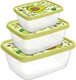 Миниатюра изображения товара Набор контейнеров Idi Land 221181820/04 (3шт, салатовый)