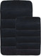 Миниатюра изображения товара Набор ковриков для ванной и туалета Вилина Велюр / 7193 (50x80, 40x60, черный)