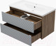 Миниатюра изображения товара Тумба под умывальник Brevita Chester 90 / CHE-09090-49502Я (серый/темное дерево)