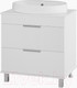 Миниатюра изображения товара Тумба под умывальник Brevita Enfida 70 / ENF-06070-0142Я (белый матовый)