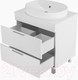 Миниатюра изображения товара Тумба под умывальник Brevita Enfida 70 / ENF-06070-0142Я (белый матовый)