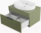 Миниатюра изображения товара Тумба под умывальник Brevita Enfida 70 / ENF-06070-0841Я (зеленый матовый)